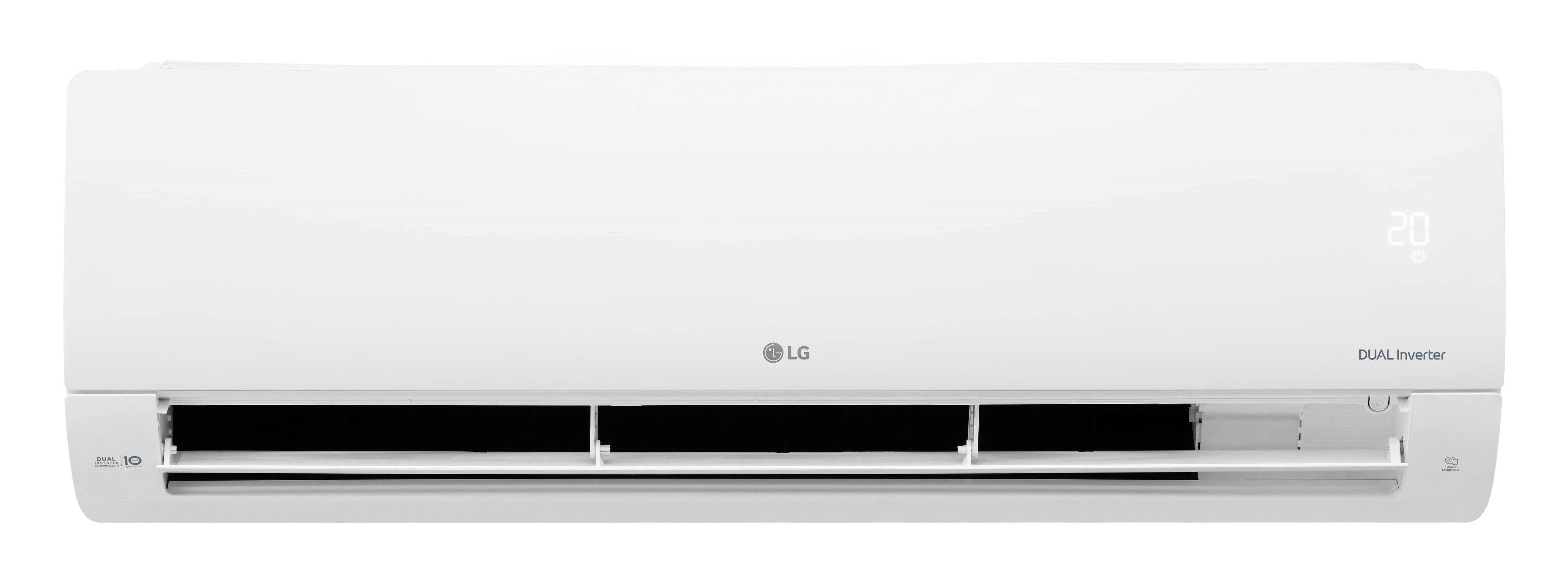 LG UAE How to Clean your AC - front shot of split AC opening